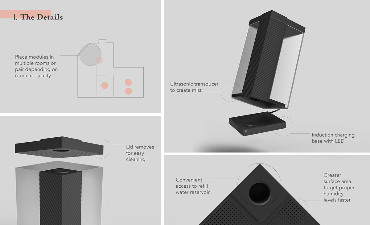 product design，modularization，Humidifier，DEW，