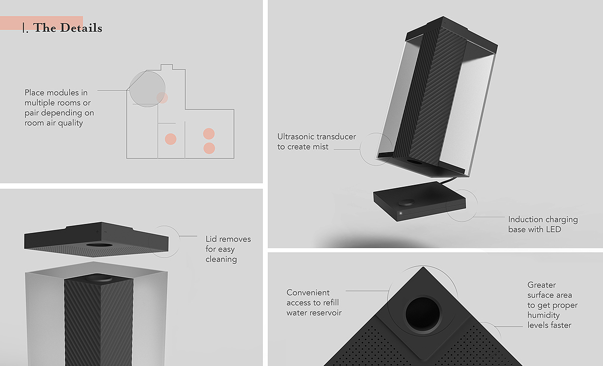 产品设计，模块化，加湿器，DEW，