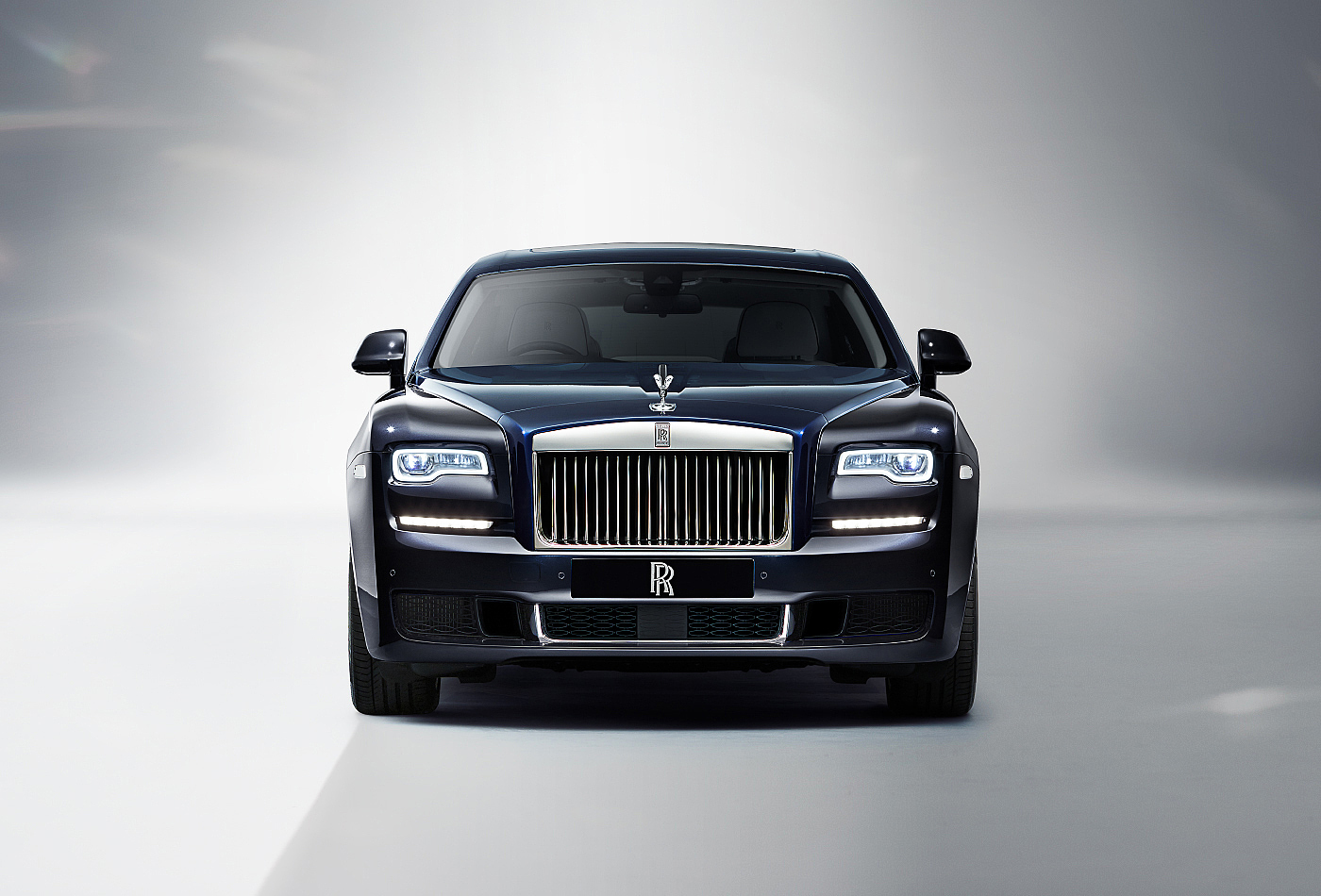 蓝色，汽车设计，Rolls Royce Ghost，