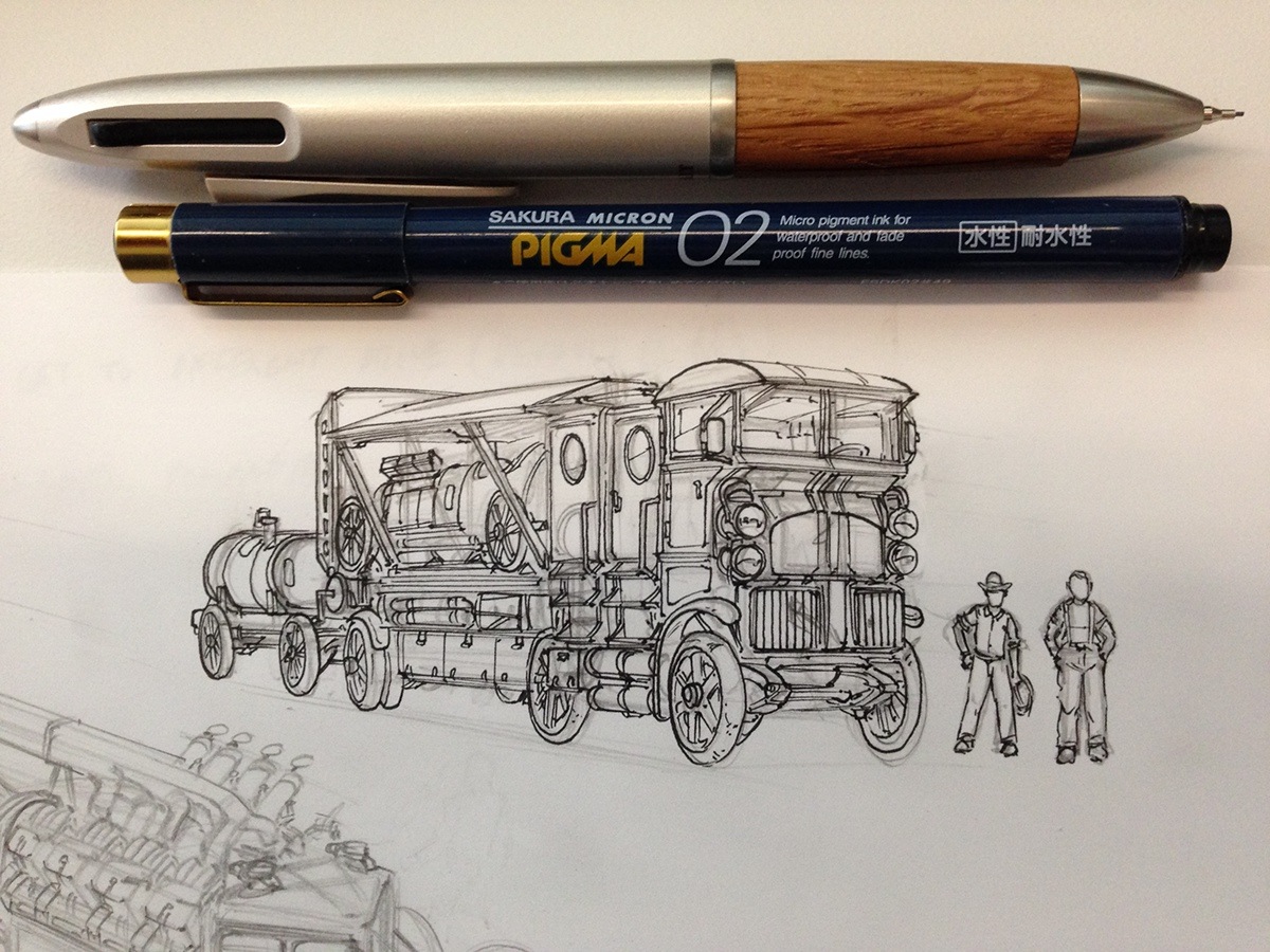 Hand drawn，industrial design，mark，carbon，