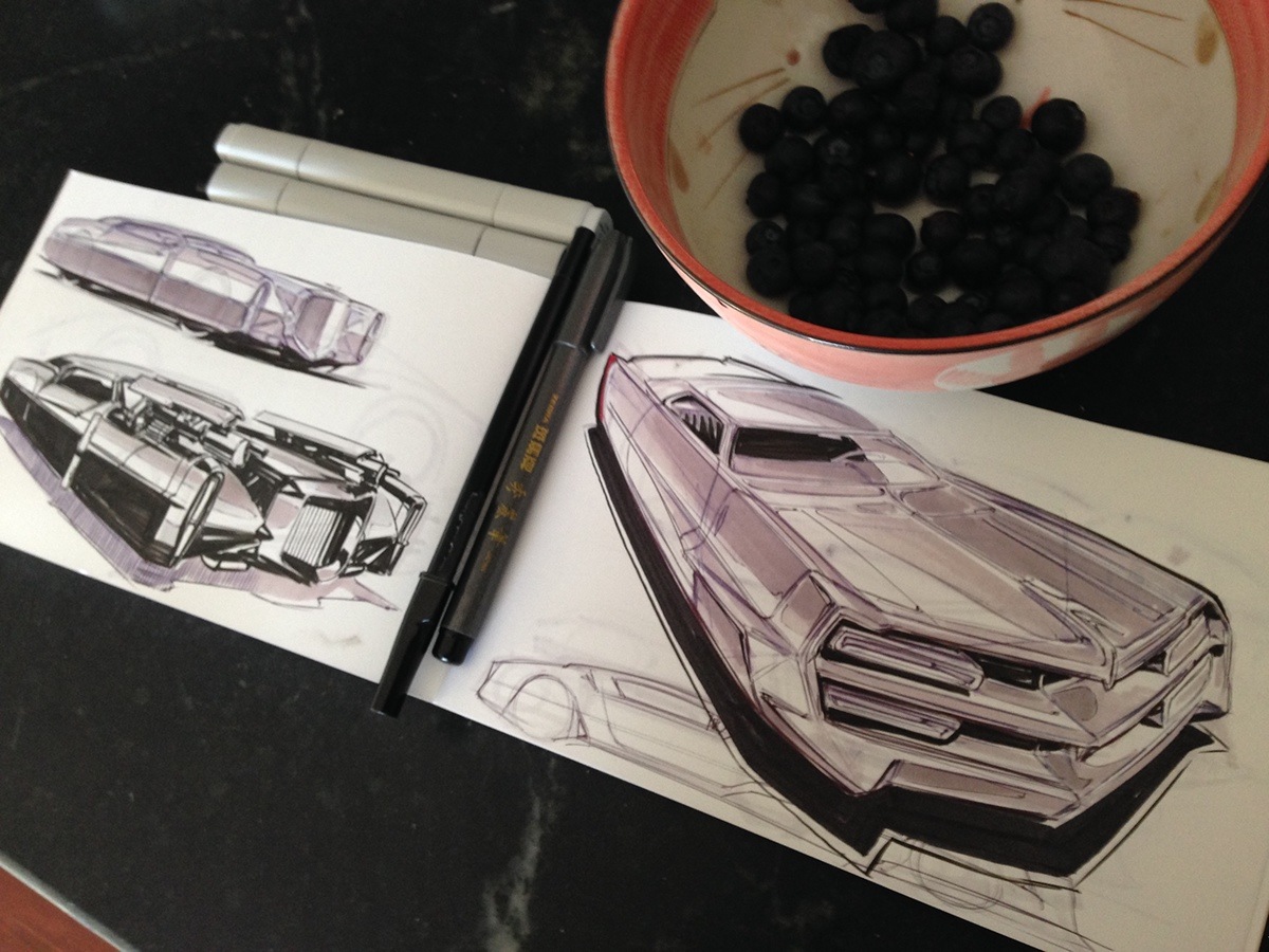 Hand drawn，industrial design，mark，carbon，