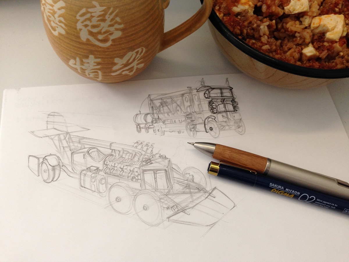 Hand drawn，industrial design，mark，carbon，