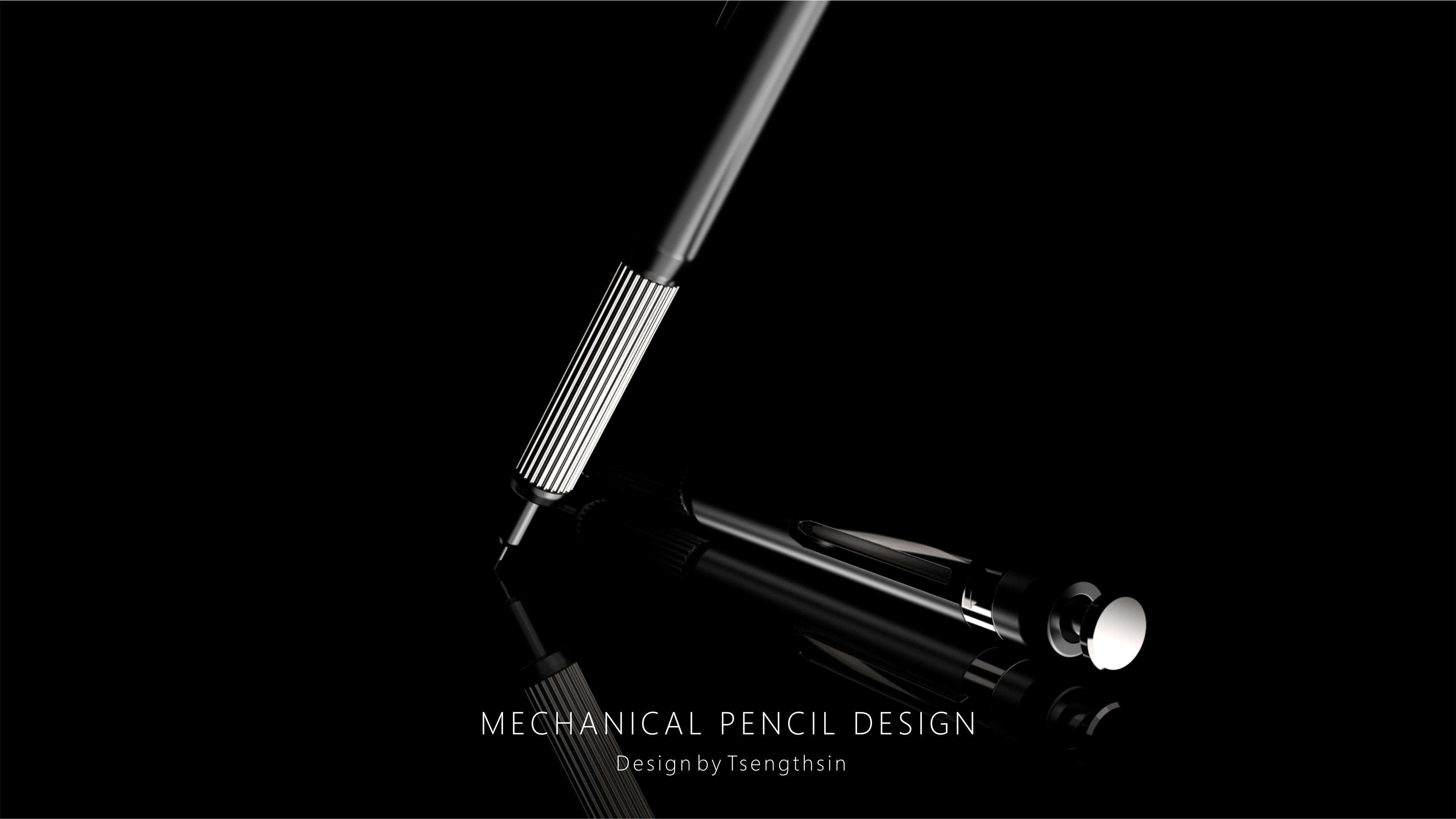 Stationery，mechanical pencil，Metal，Render，