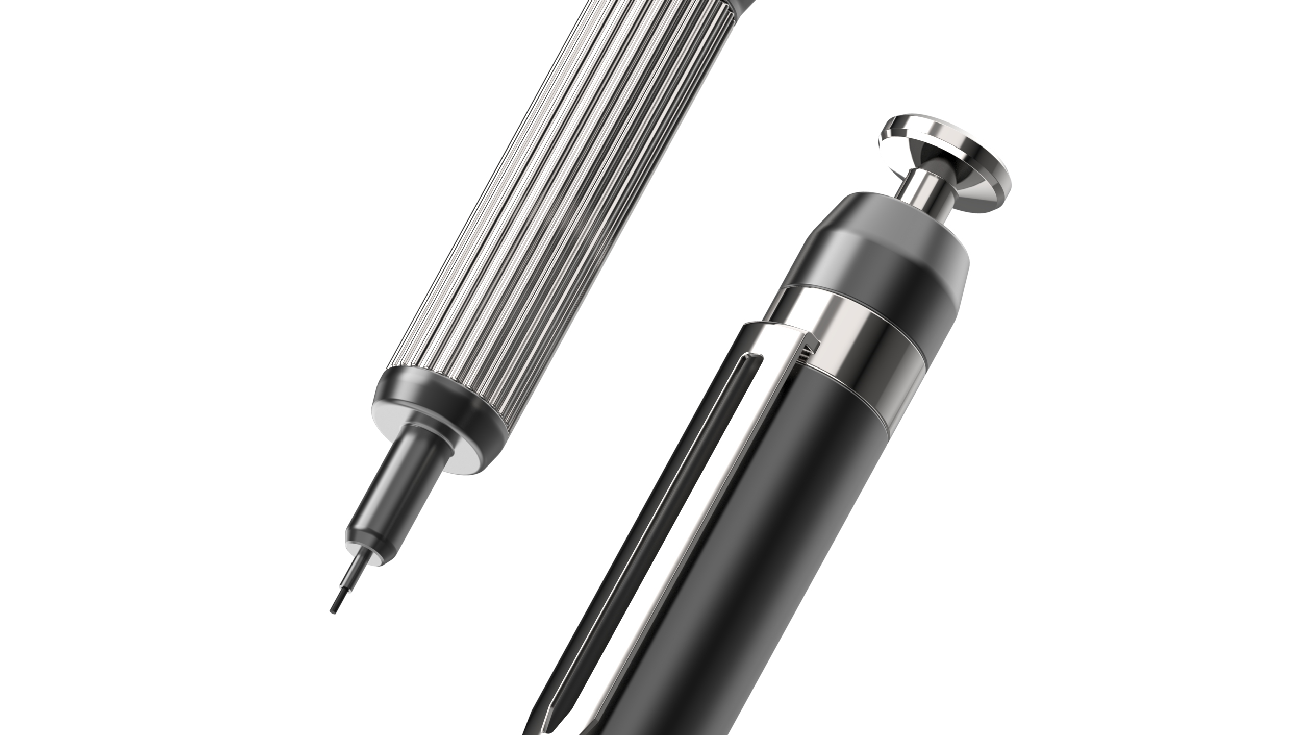 Stationery，mechanical pencil，Metal，Render，