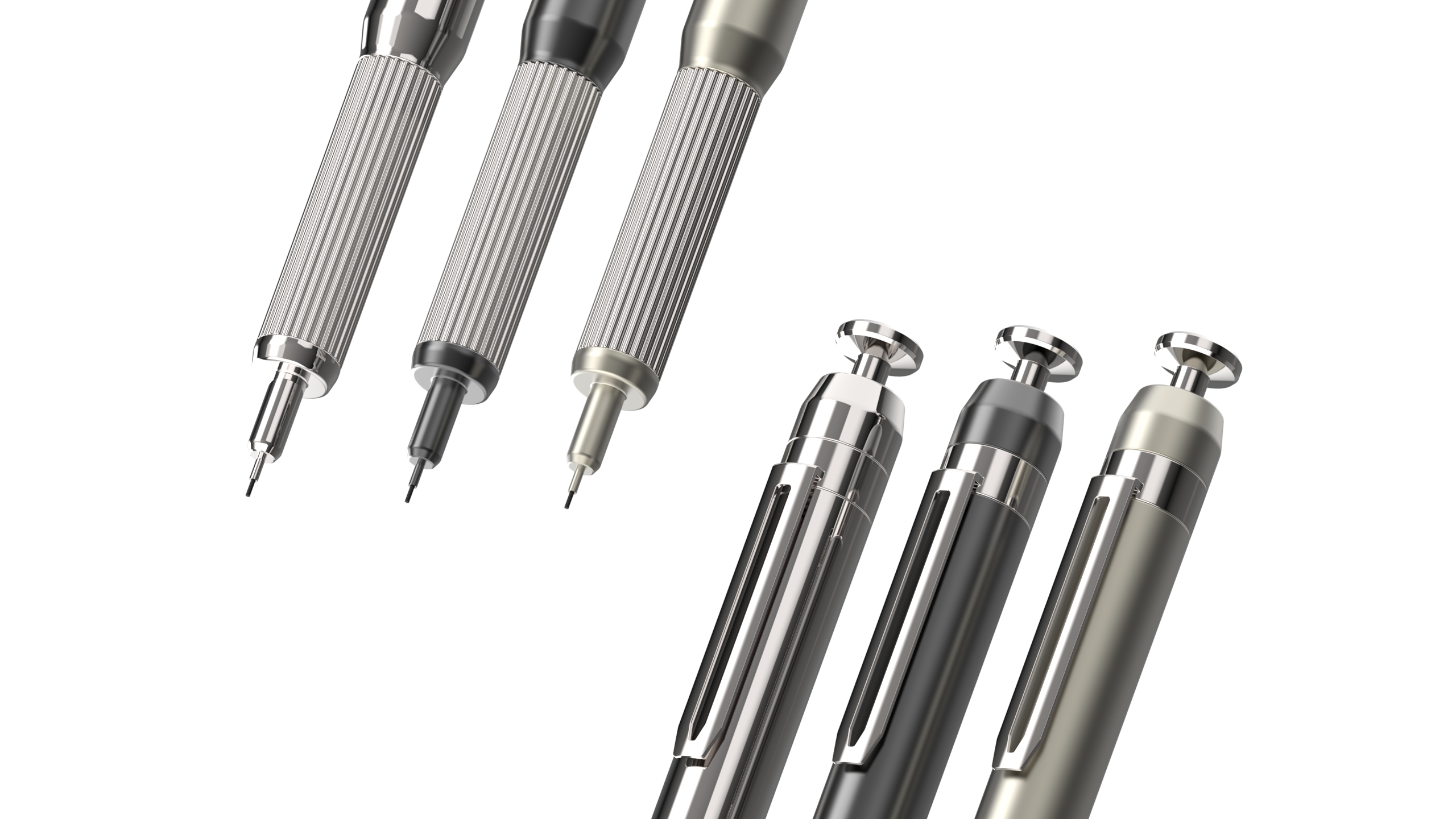 Stationery，mechanical pencil，Metal，Render，