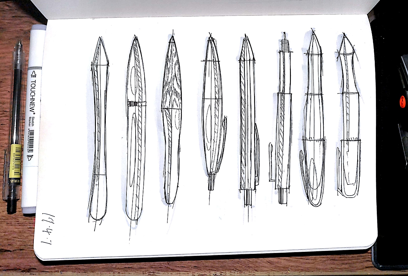 Stationery，mechanical pencil，Metal，Render，