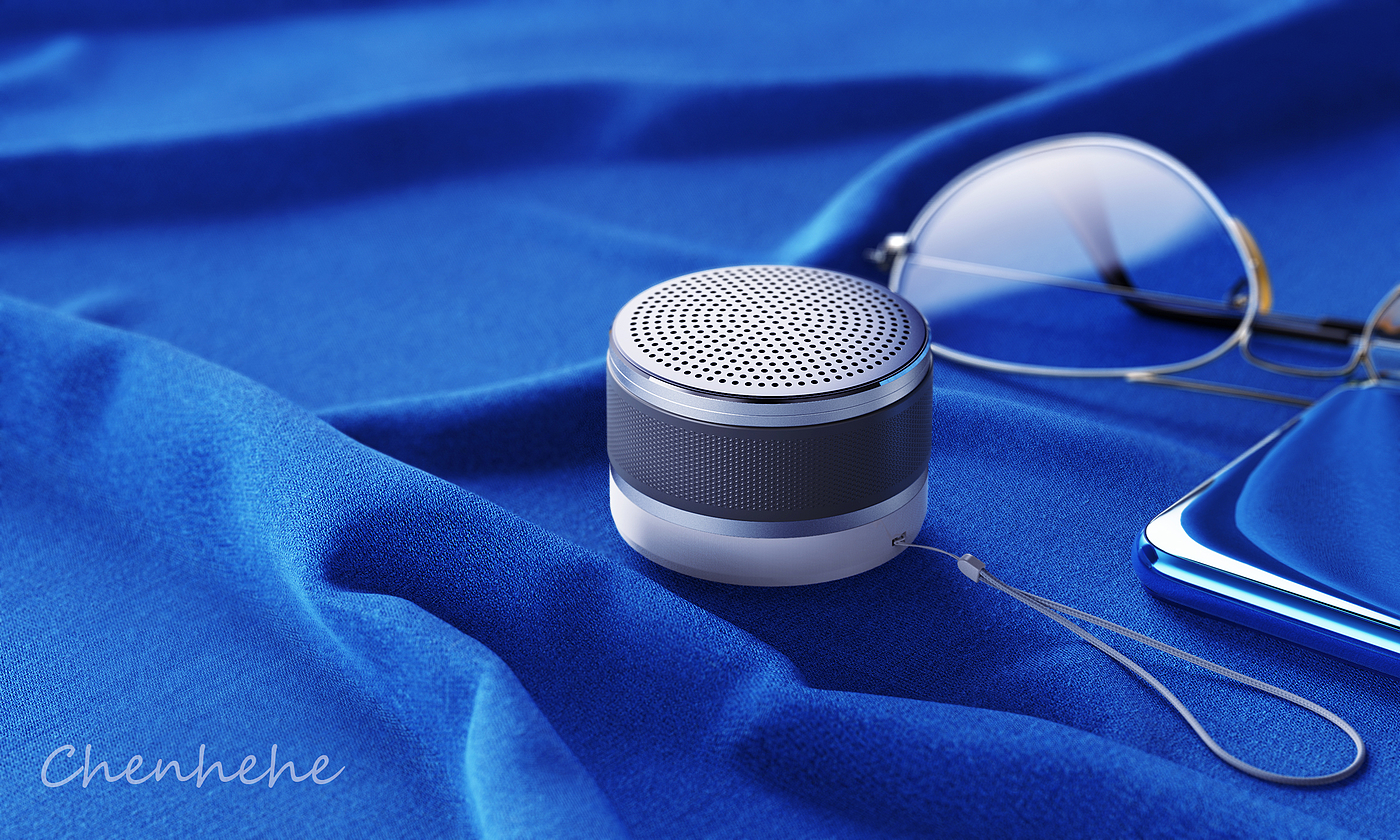 Bluetooth Speaker ，Product rendering，