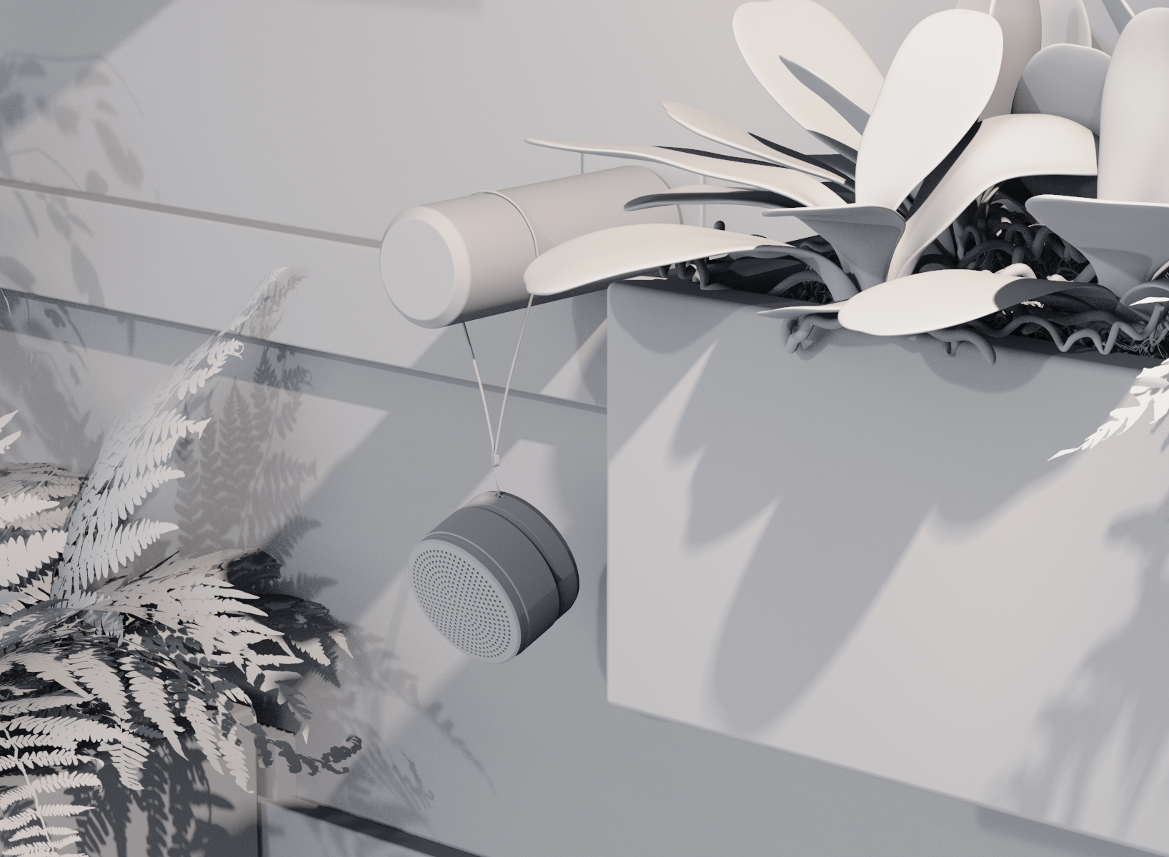 Bluetooth Speaker ，Product rendering，