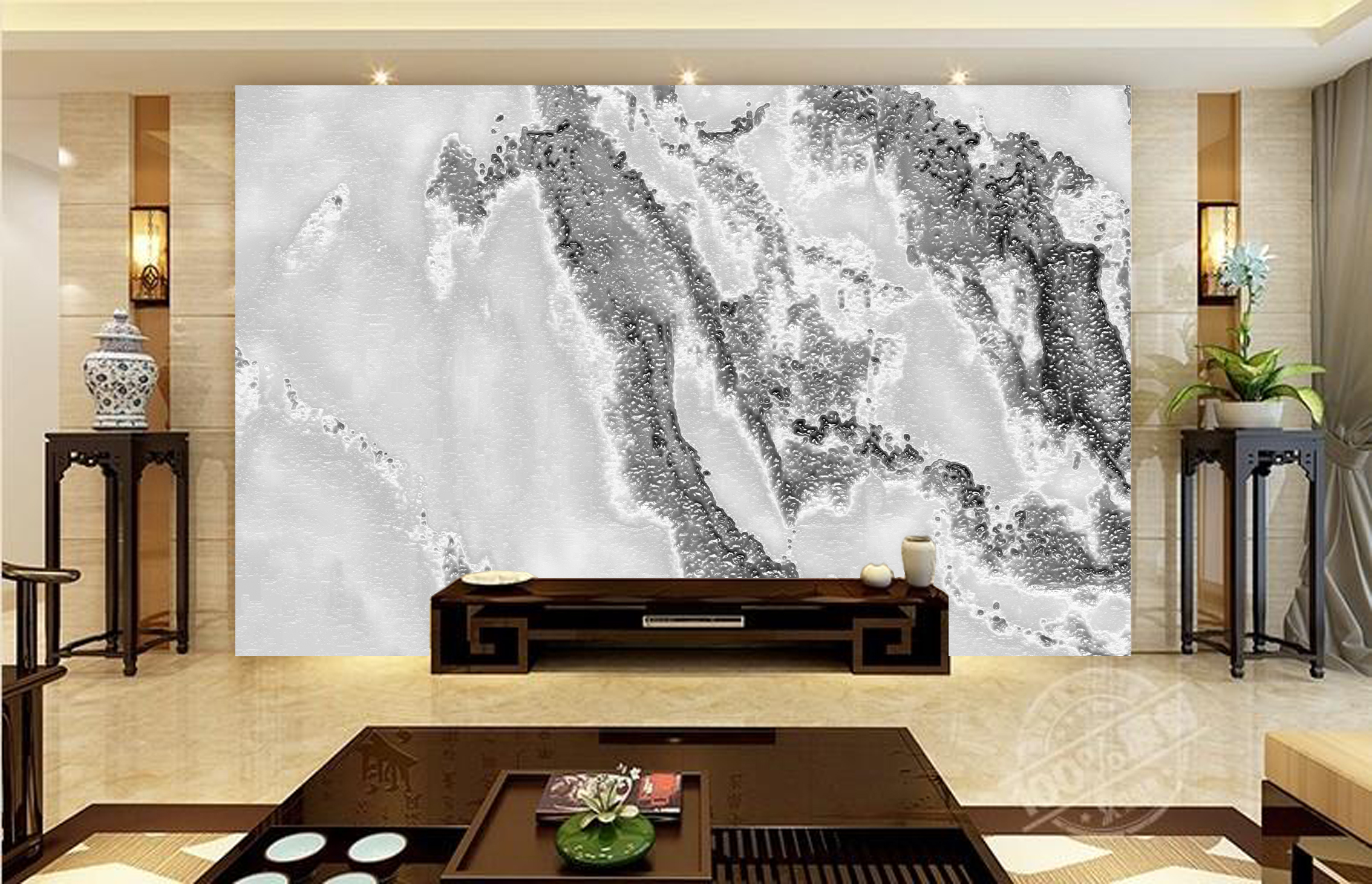 MICAHSO，Extraordinary white jade，Good enjoyment，background，Art，