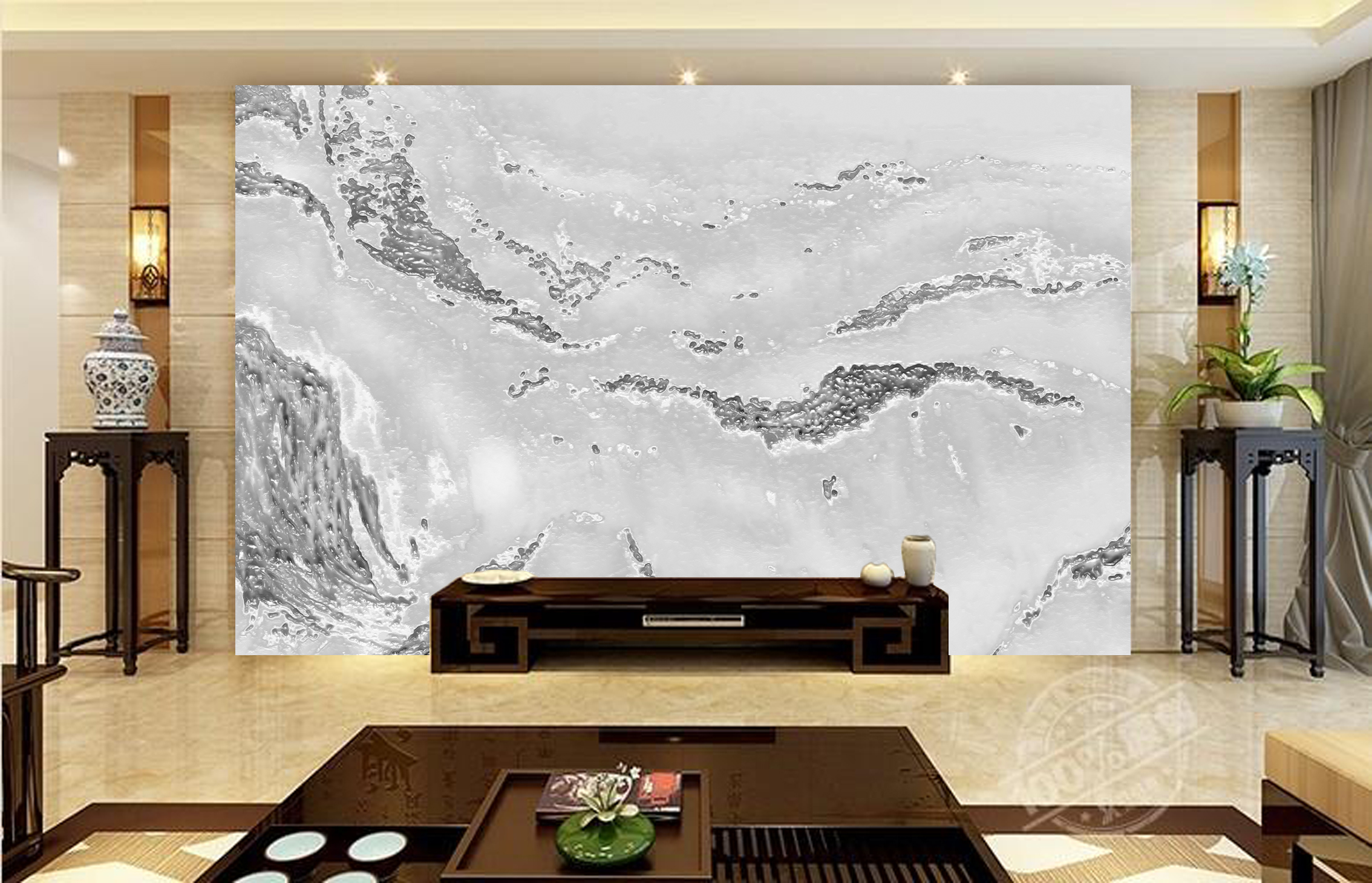 MICAHSO，Extraordinary white jade，Good enjoyment，background，Art，