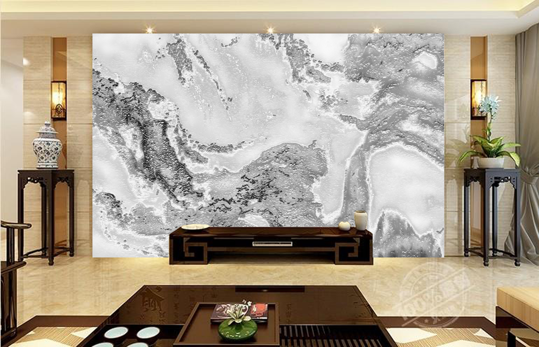 MICAHSO，Extraordinary white jade，Good enjoyment，background，Art，