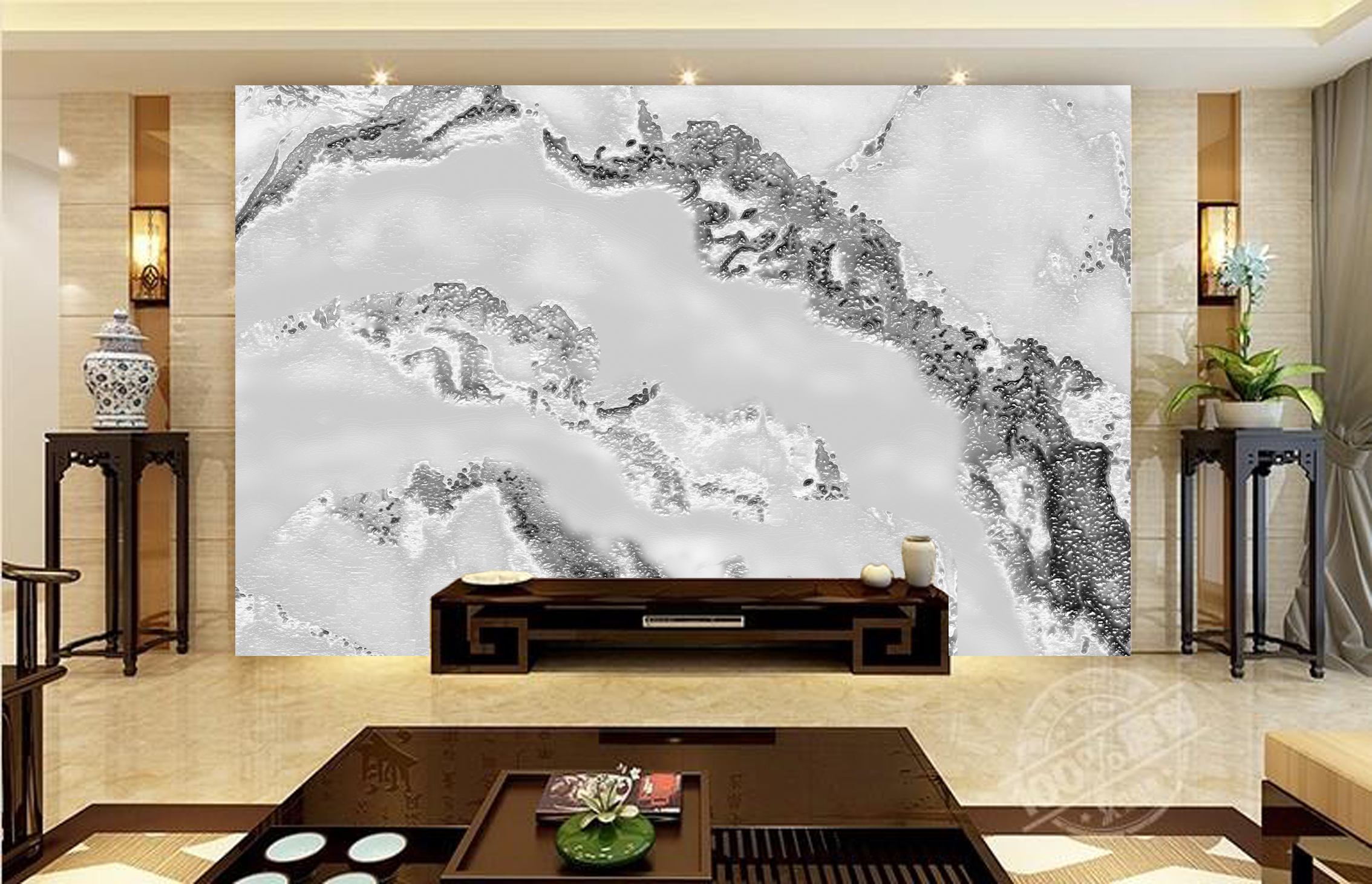 MICAHSO，Extraordinary white jade，Good enjoyment，background，Art，