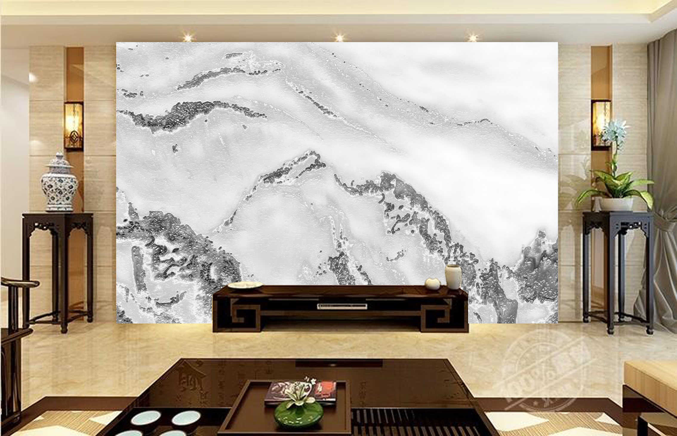 MICAHSO，Extraordinary white jade，Good enjoyment，background，Art，