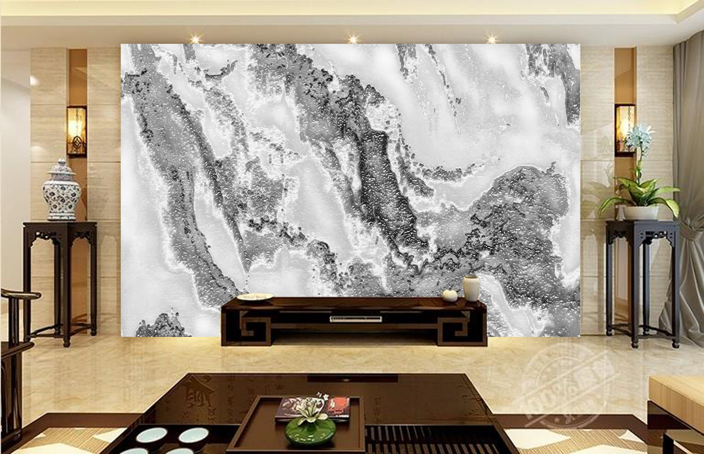 MICAHSO，Extraordinary white jade，Good enjoyment，background，Art，