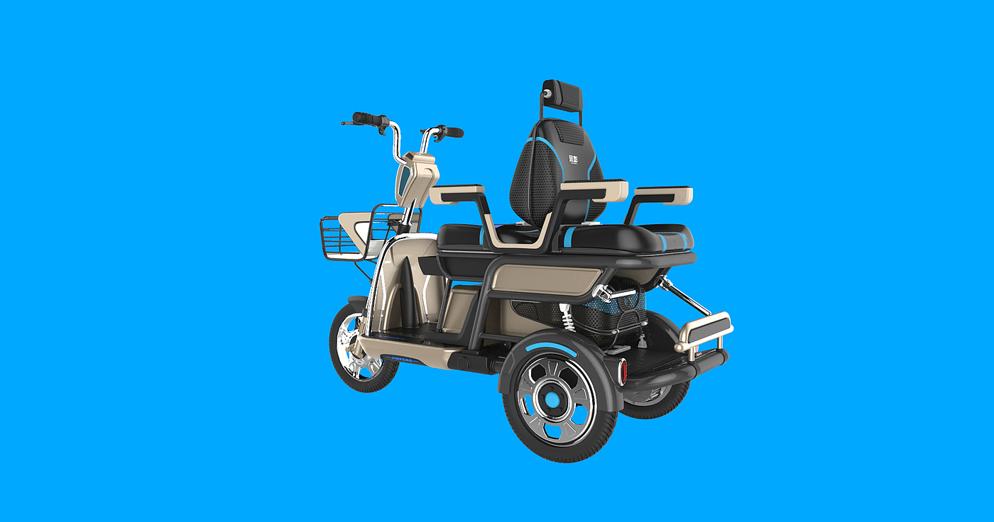 Back to back，Recreational vehicle，Elderly scooter，Concept Car，Tricycle，