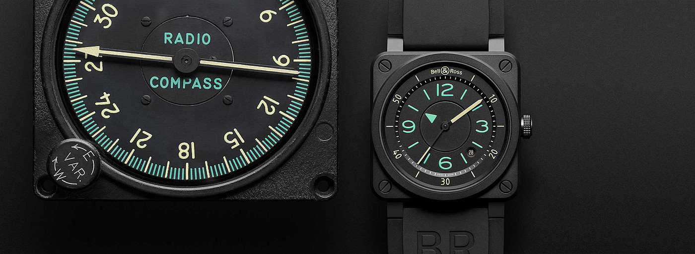 black，bell&ross，Wrist watch，