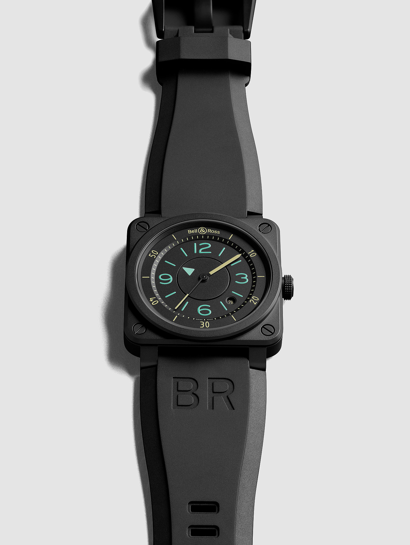 黑色，bell&ross，手表，