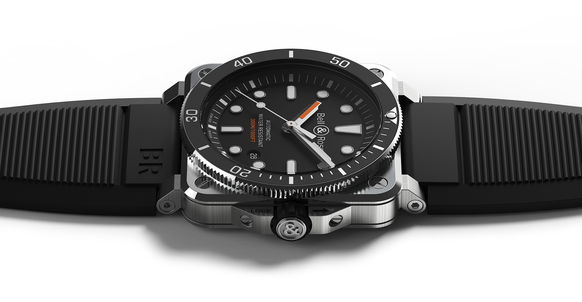 black，bell&ross，Wrist watch，