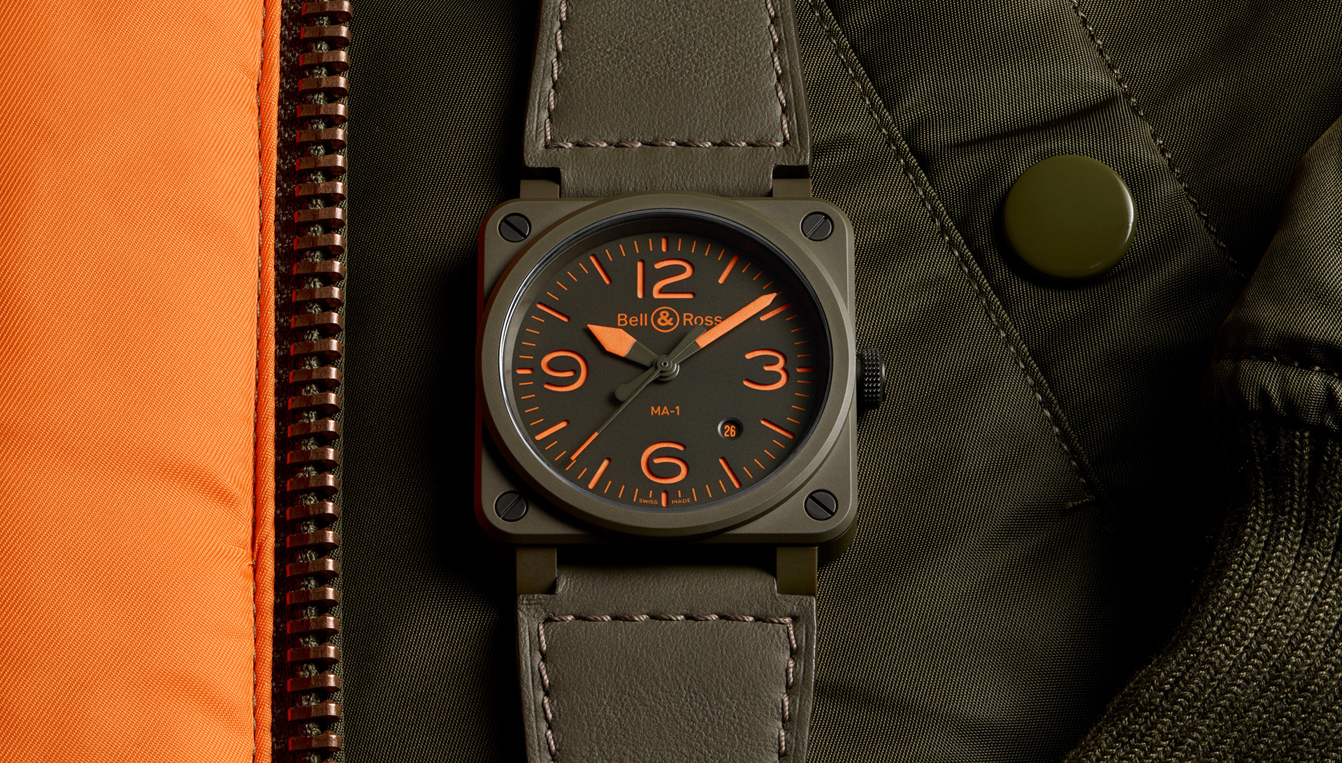 black，bell&ross，Wrist watch，