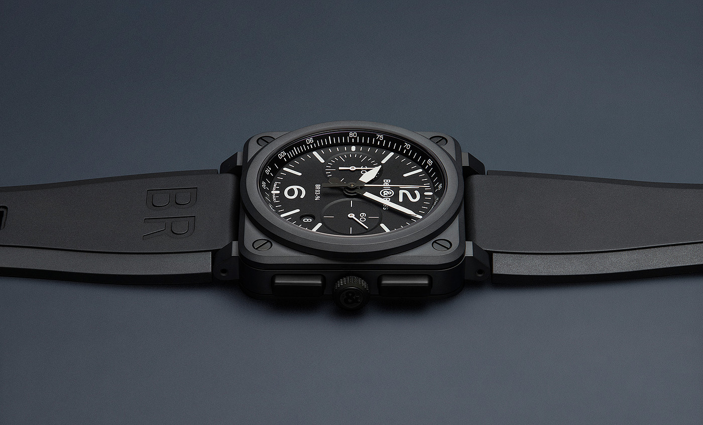 黑色，bell&ross，手表，