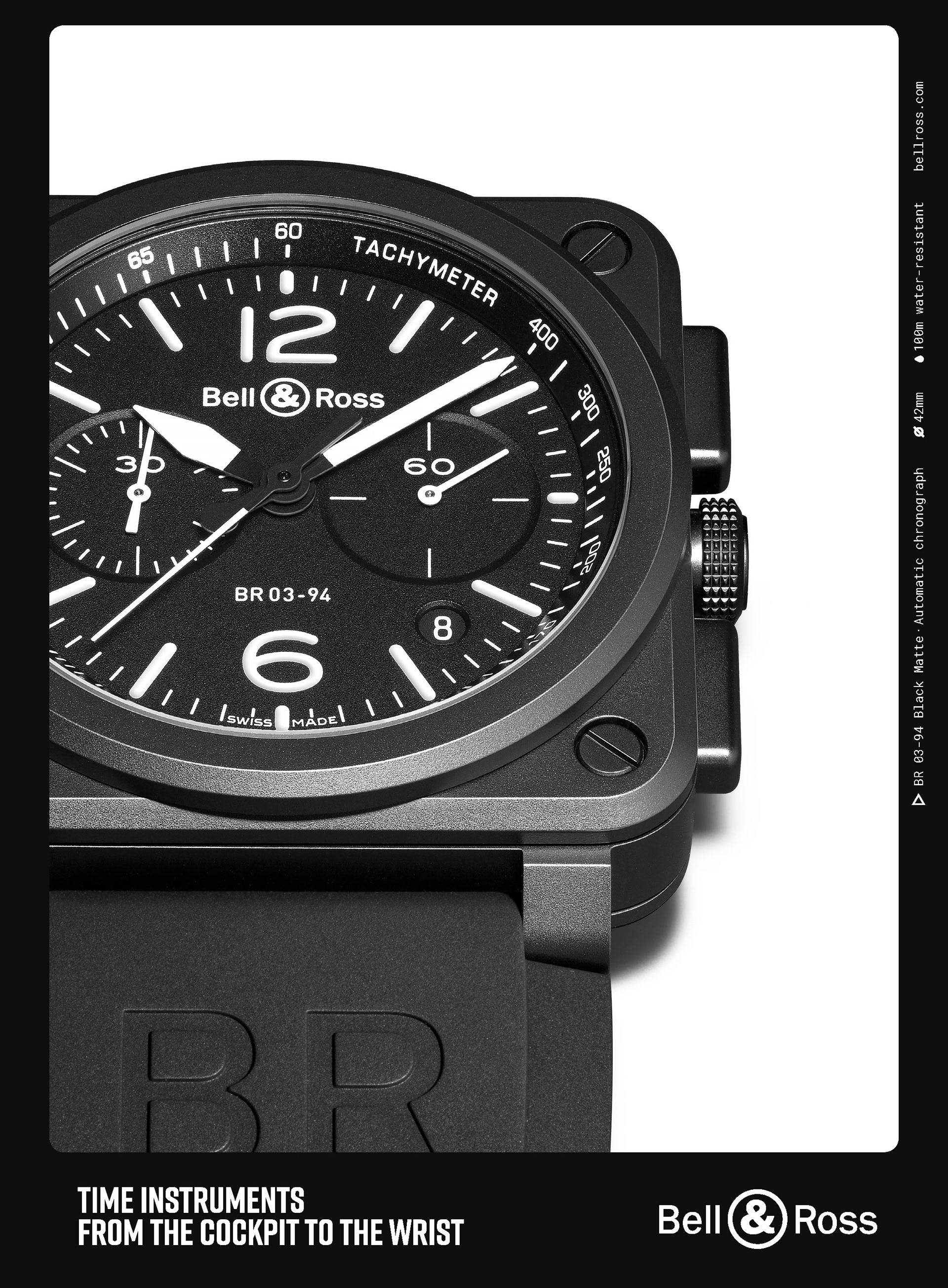 black，bell&ross，Wrist watch，