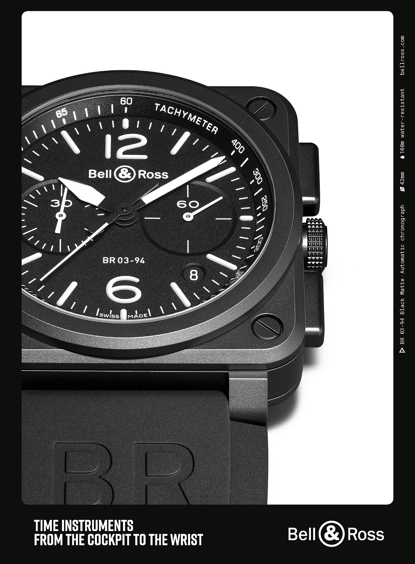 black，bell&ross，Wrist watch，