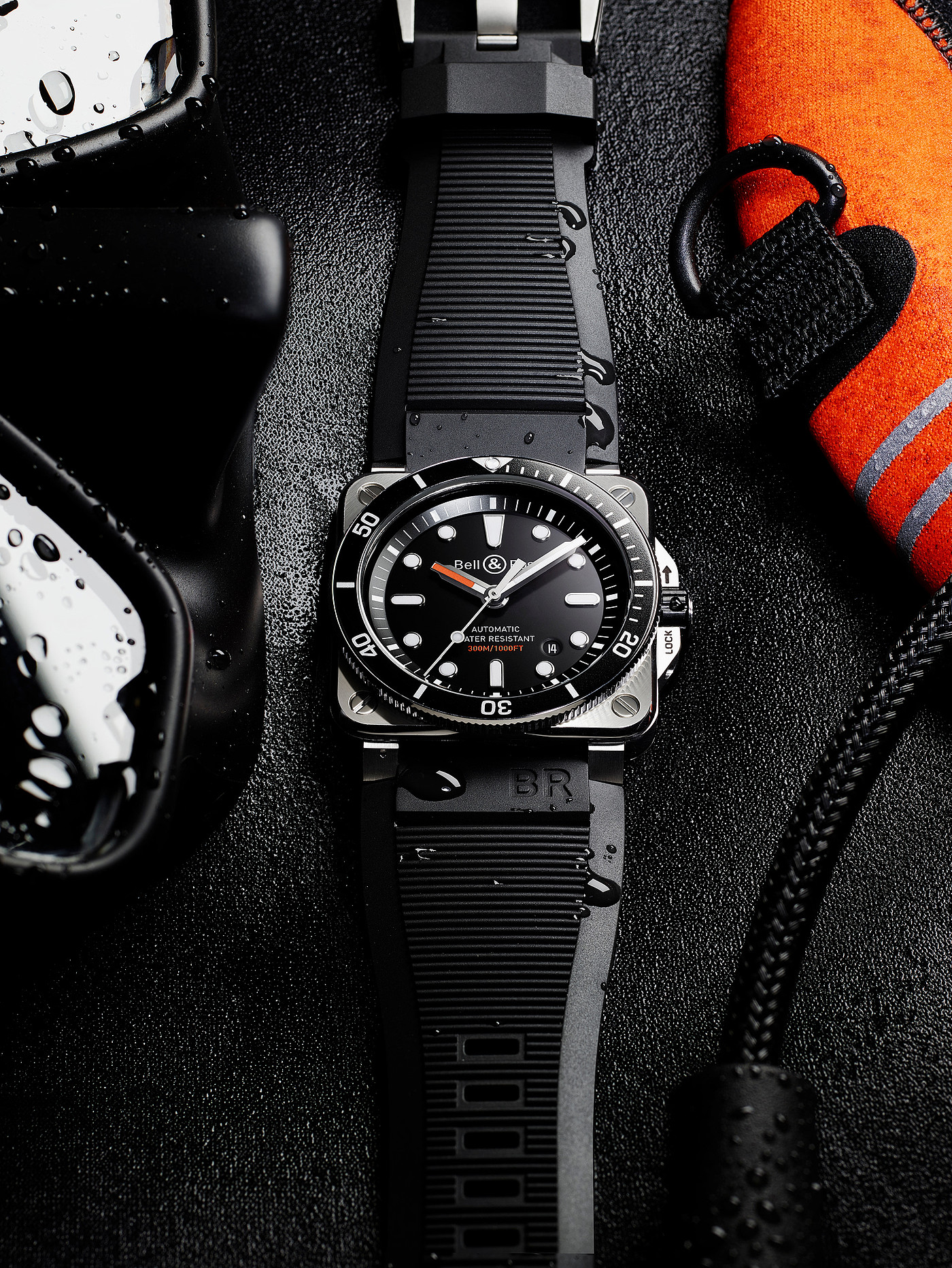 black，bell&ross，Wrist watch，