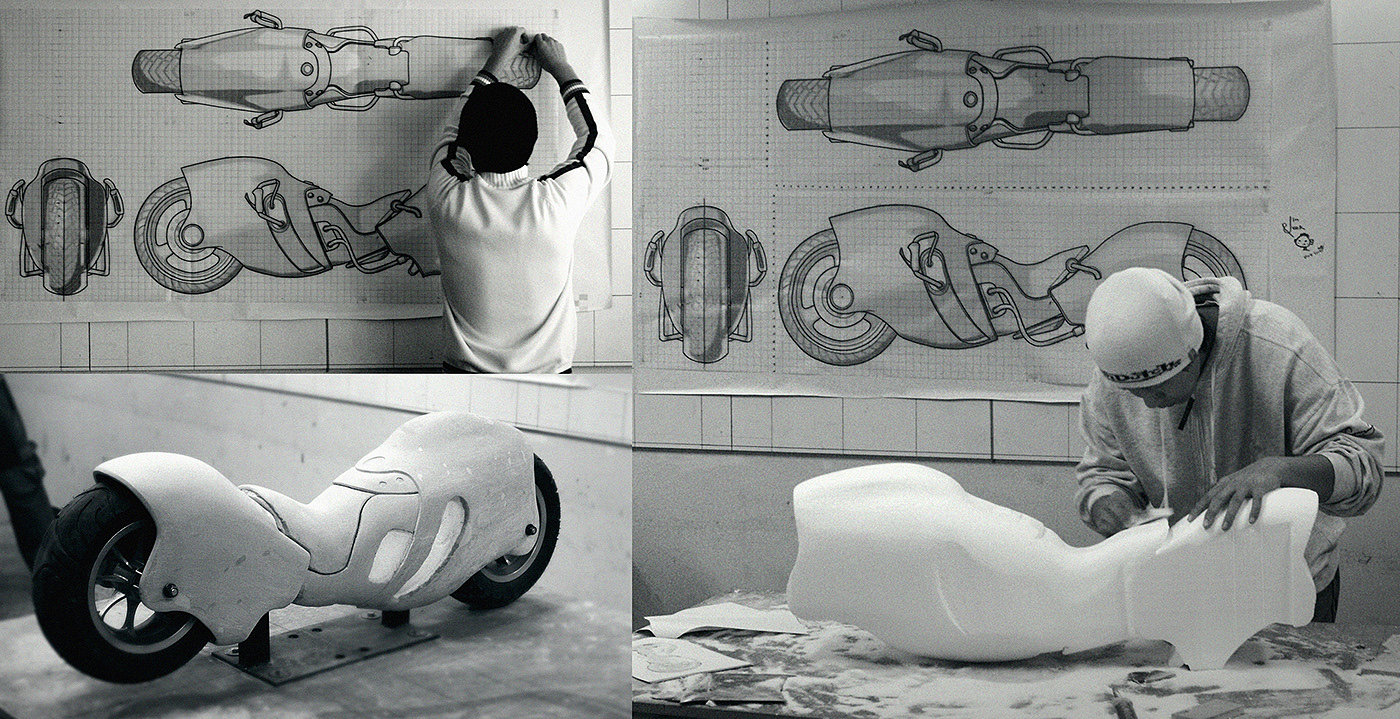 motorcycle，bionics，industrial design，product design，