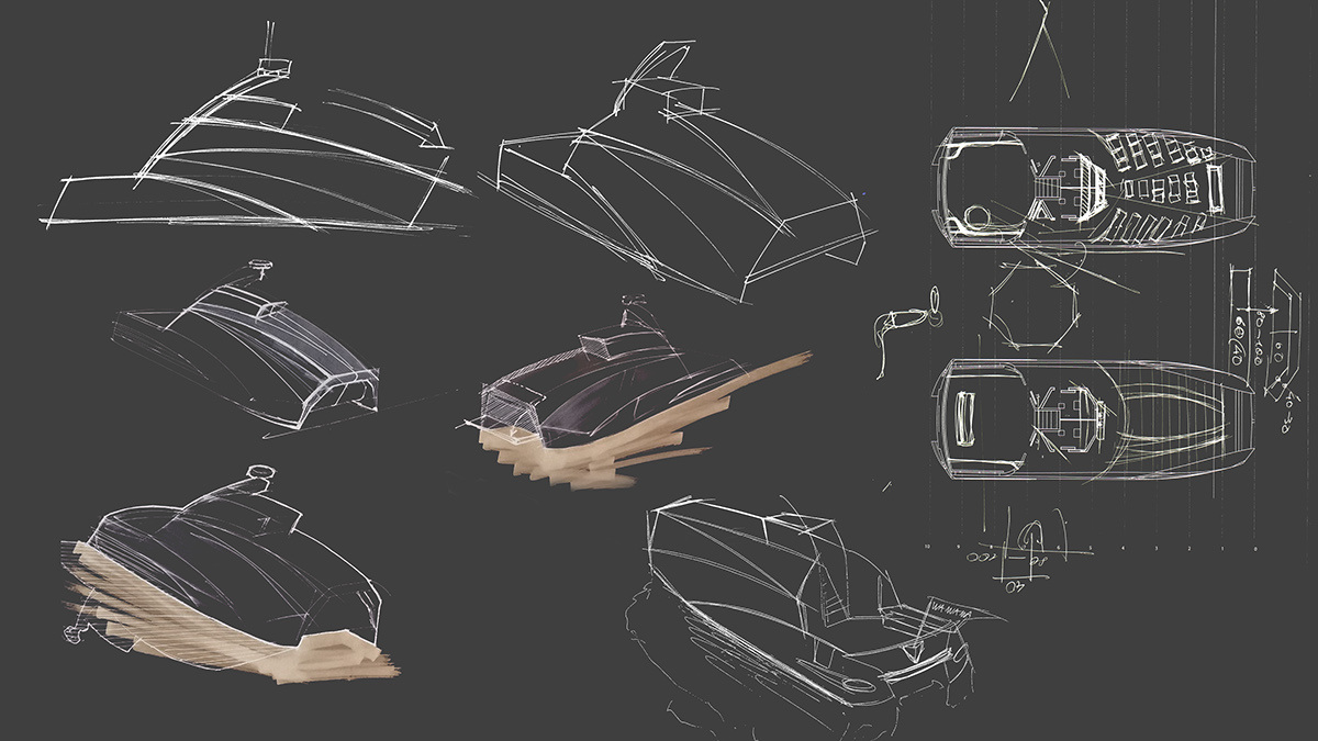 Concept ship，catamaran，ship，