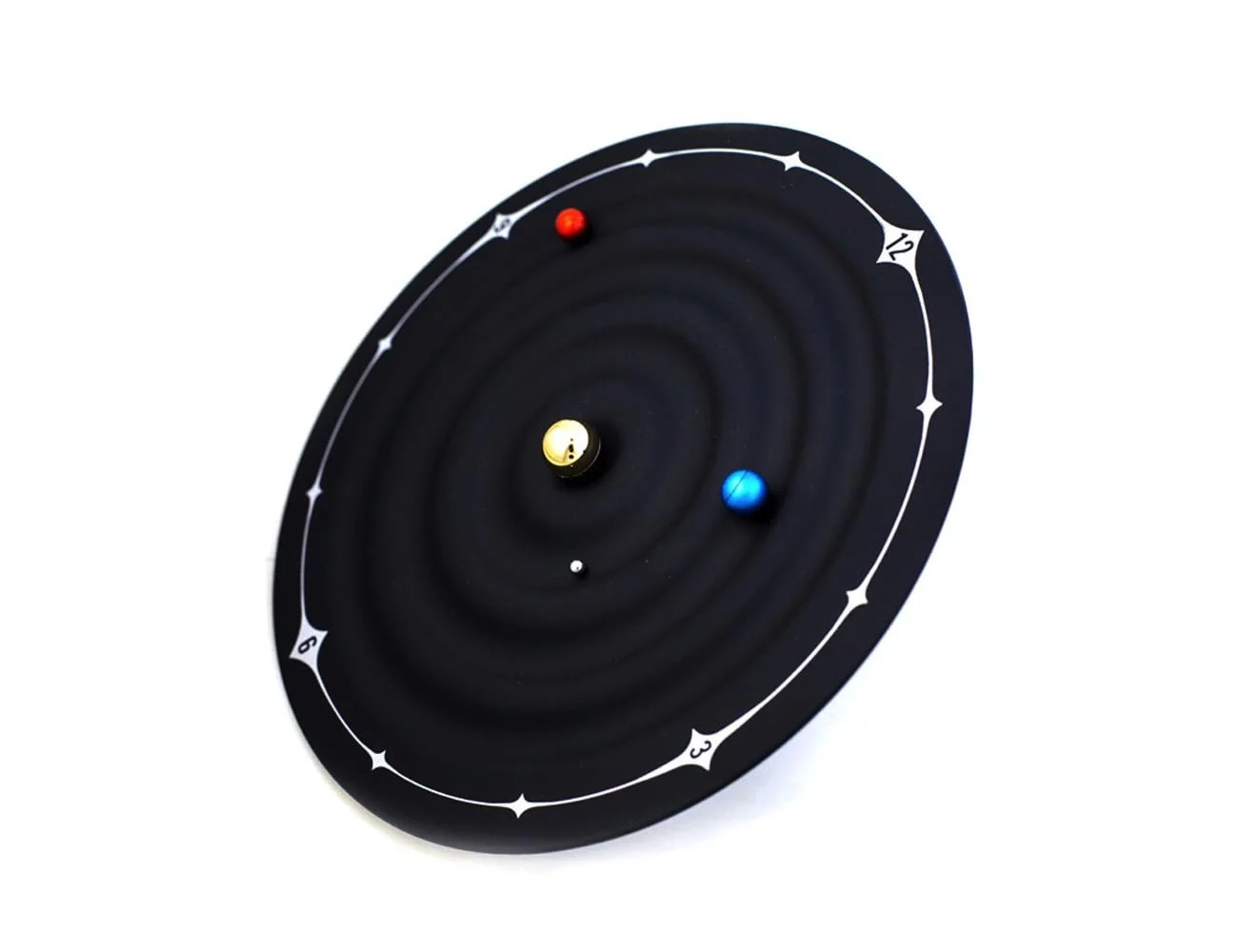 black，Magnetic wall clock，galaxy，