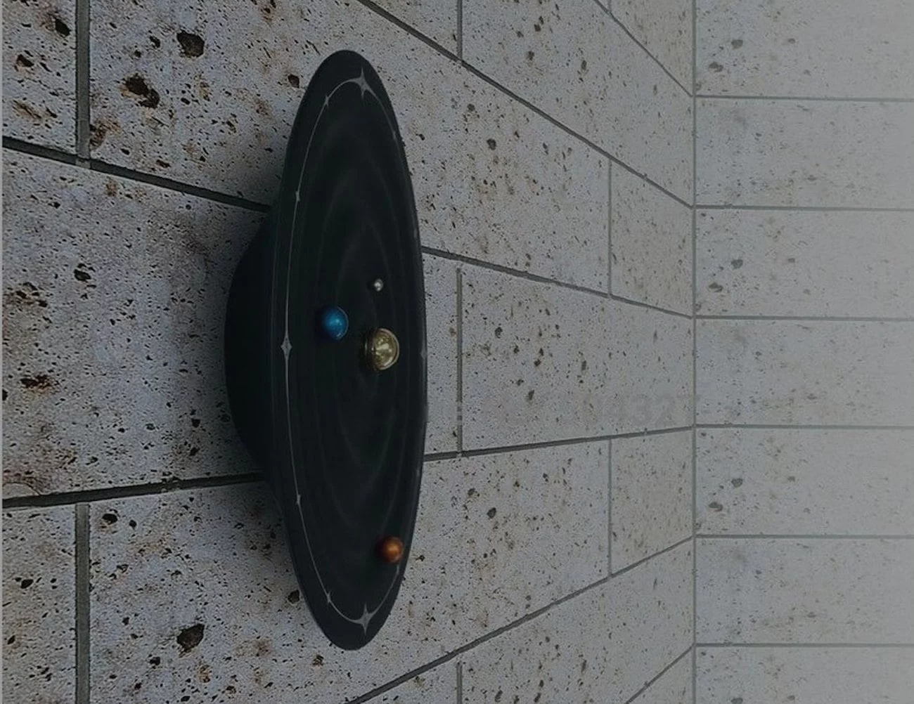 black，Magnetic wall clock，galaxy，