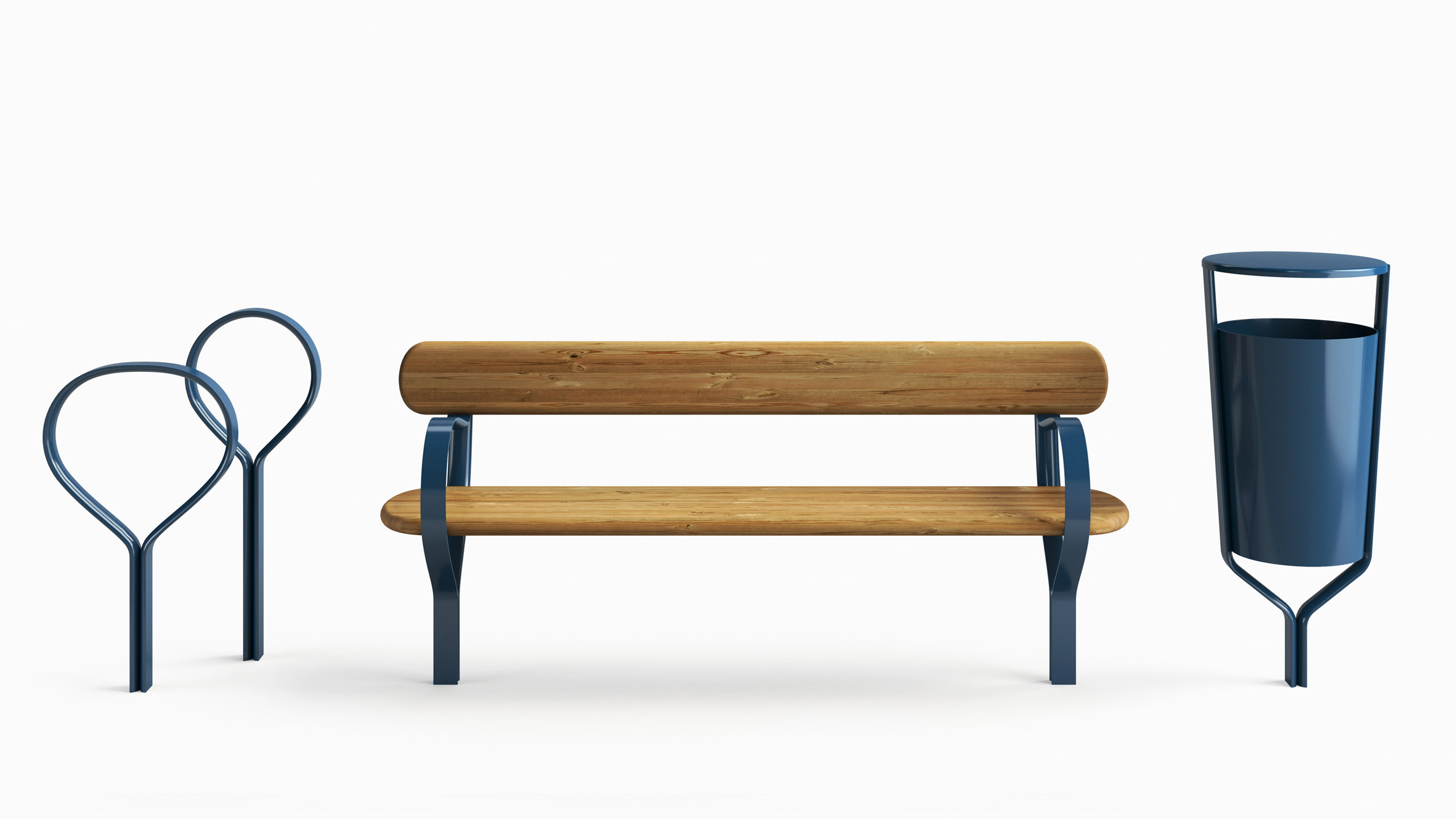 blue，furniture design ，Left，