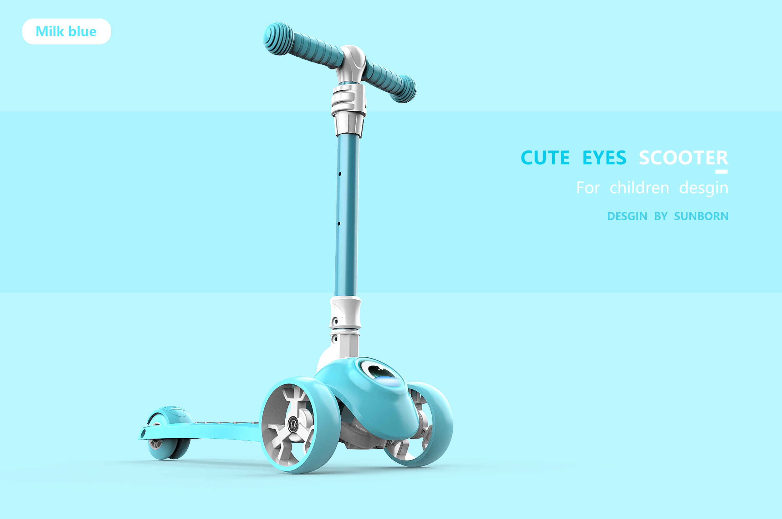 Scooter，Children's scooters，Sprout，Toy design，vehicle，industrial design，
