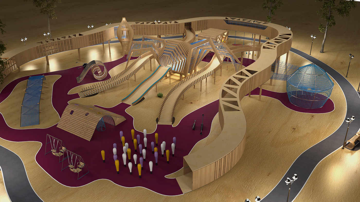 wooden ，entertainment，park，Igor Jankovic，