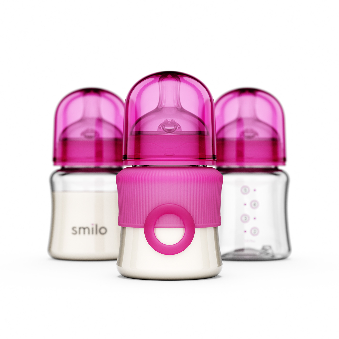 Render，Octane 3.x，feeding bottle，design sketch，Smile Baby，Andrew Jackson，