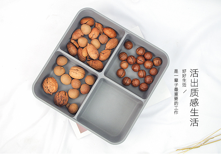 Nut box，Cement storage box，Dried fruit tray，The other side，Partitioned nut plate，