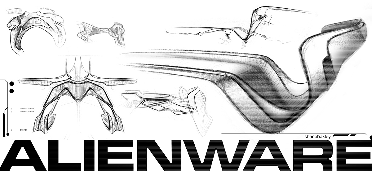 ALIENWARE，conceptual design，racing，vehicle，