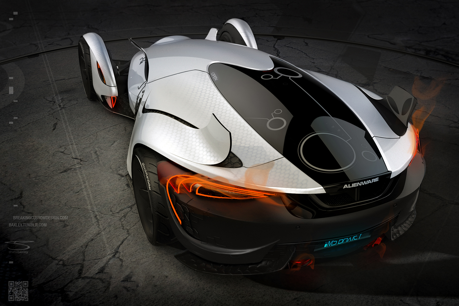 ALIENWARE，conceptual design，racing，vehicle，