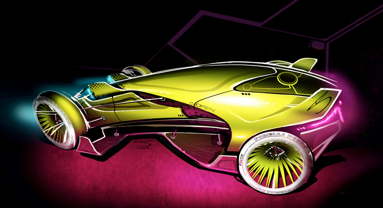 ALIENWARE，conceptual design，racing，vehicle，