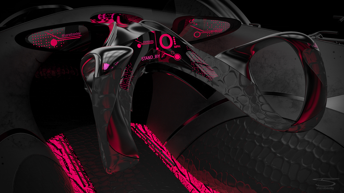 ALIENWARE，conceptual design，racing，vehicle，