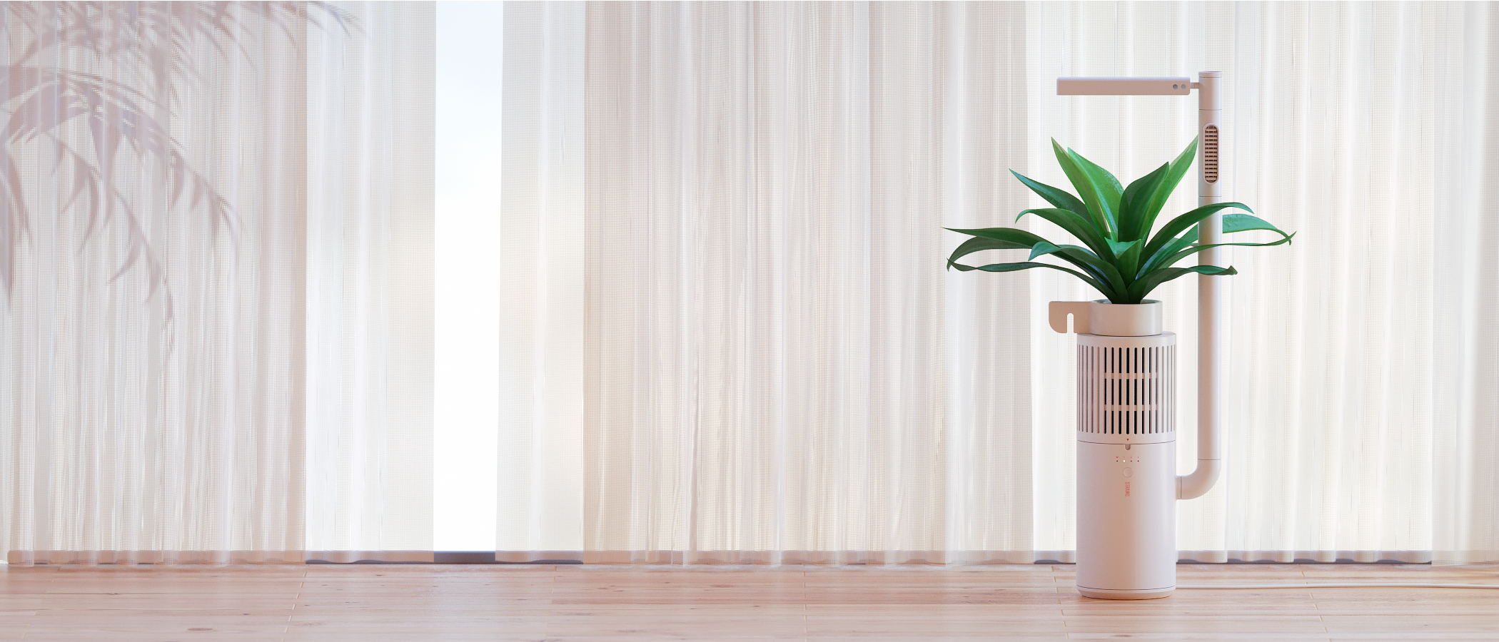 Japanese ，Simplicity，air cleaner，Green plant，Pure white，