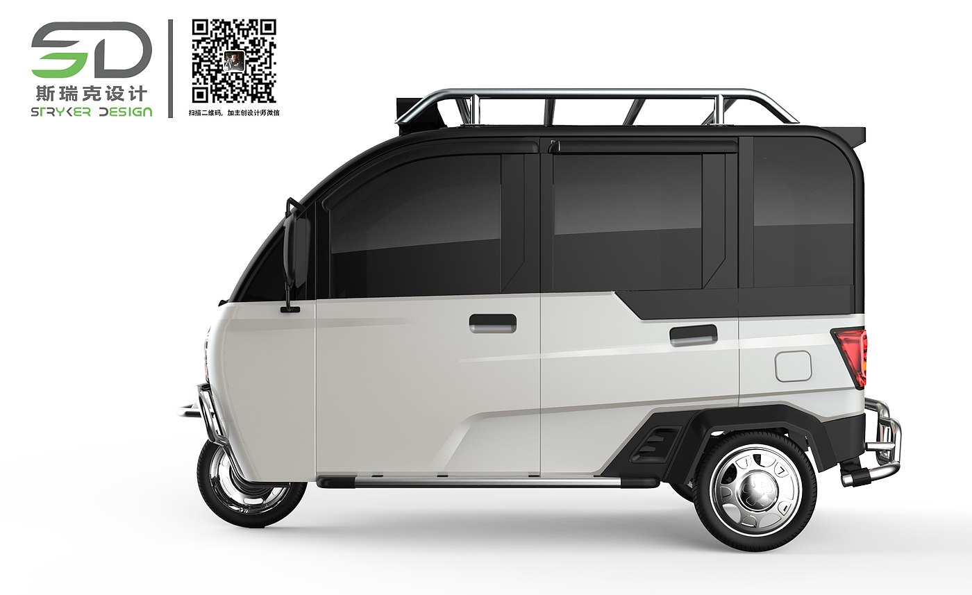 Tricycle，Totally enclosed，Electric vehicle，