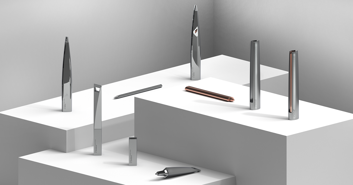 Office Supplies，product design，Stationery，Pen，Skyscraper，