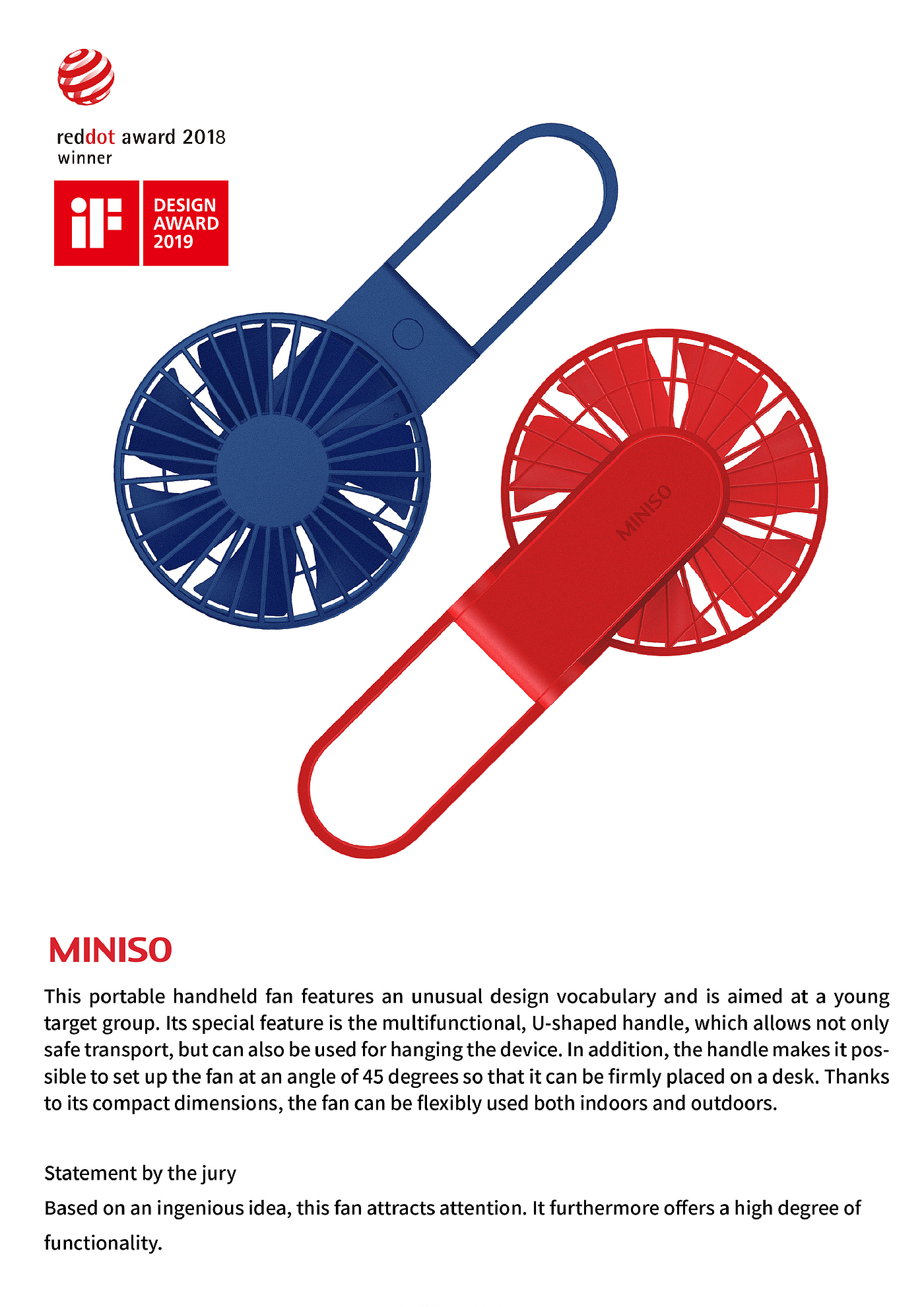 MINISO，手持风扇，