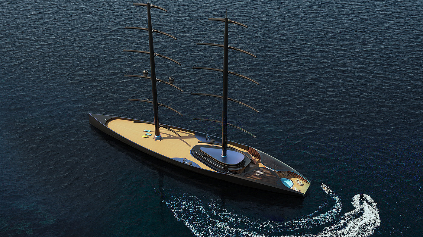 ship，vehicle，yacht，Bone，
