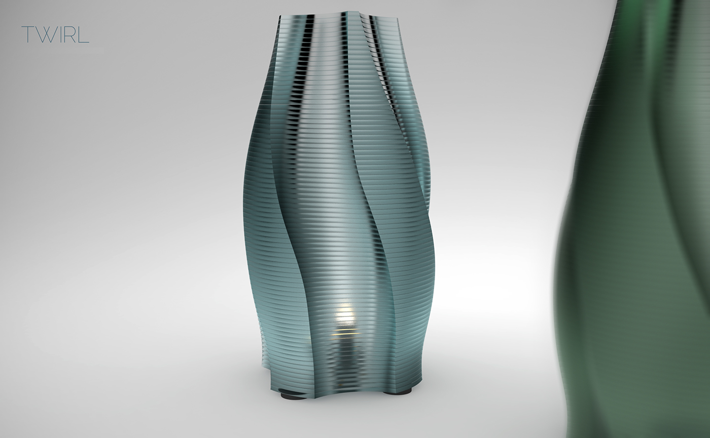 Lighting tools，lamps and lanterns，organic glass，Twirl，