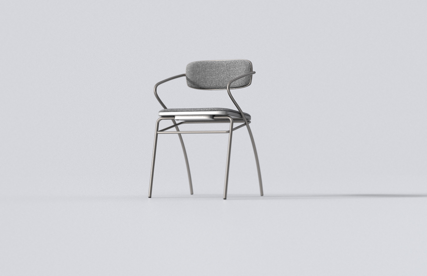 弯曲，Curved Chair，座椅，椅子，Changho Lee，