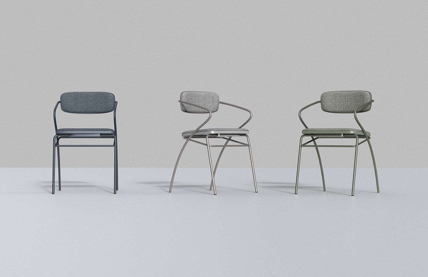 bend，Curved Chair，chair，chair，Changho Lee，