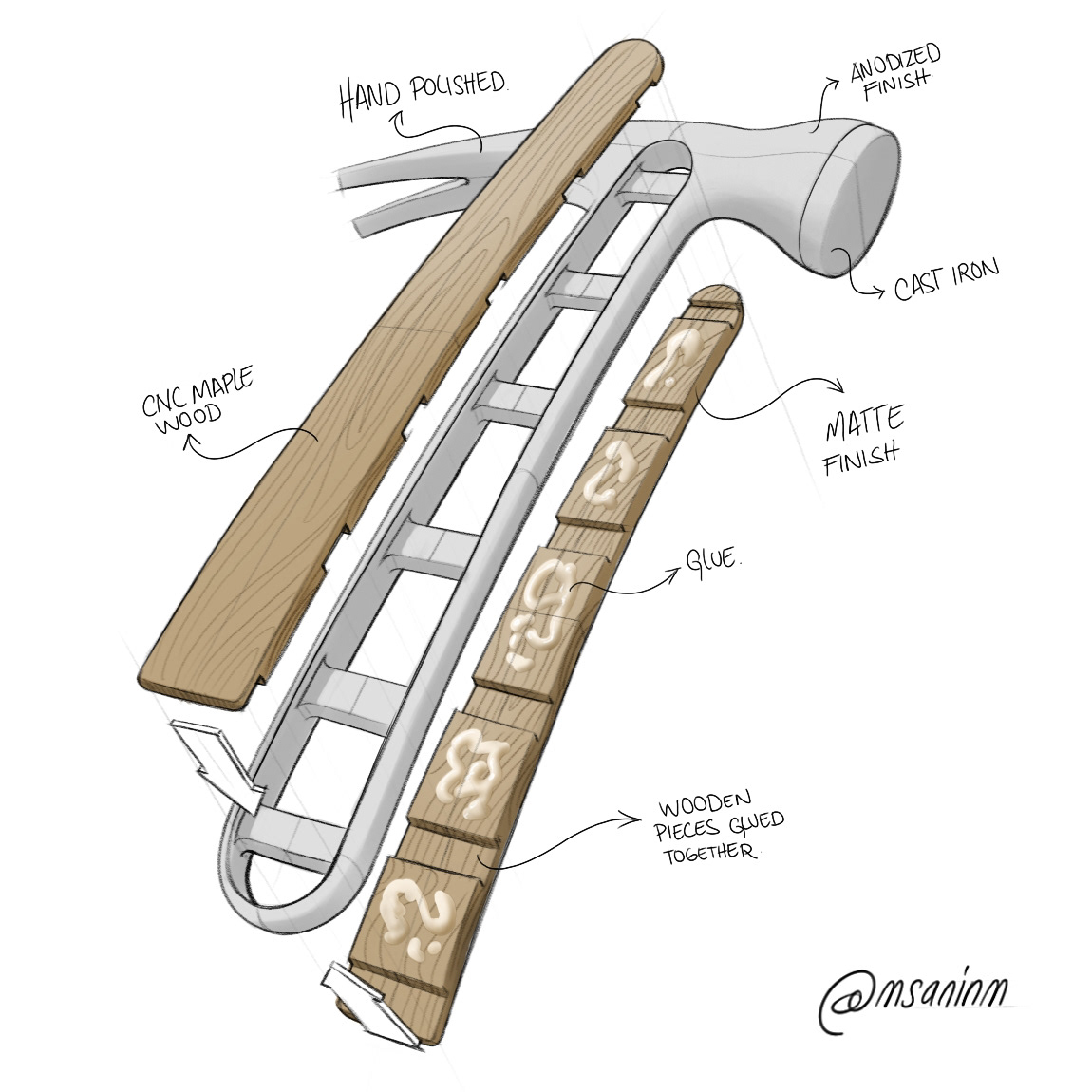 Mauricio Sanin，sketch，Hand drawn，