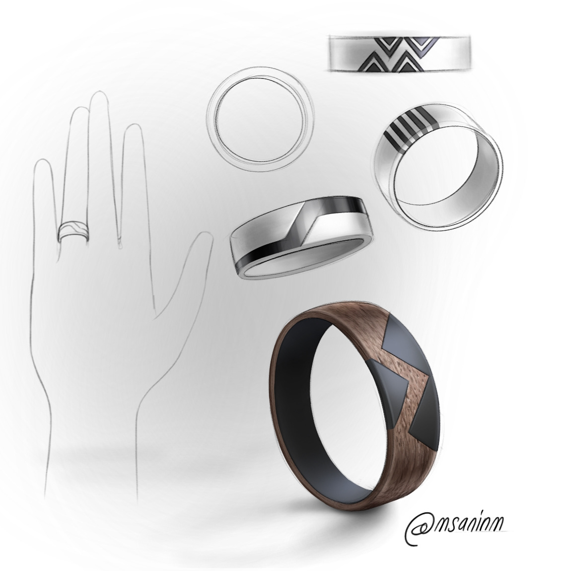 Mauricio Sanin，sketch，Hand drawn，